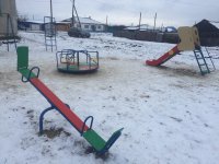 Обустройство детской игровой площадки для детей в д. Липовка